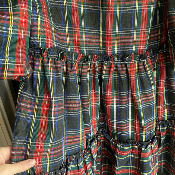 Aura Multicolor Plaid  Tartan Dress Christmas - Picture 3 of 10